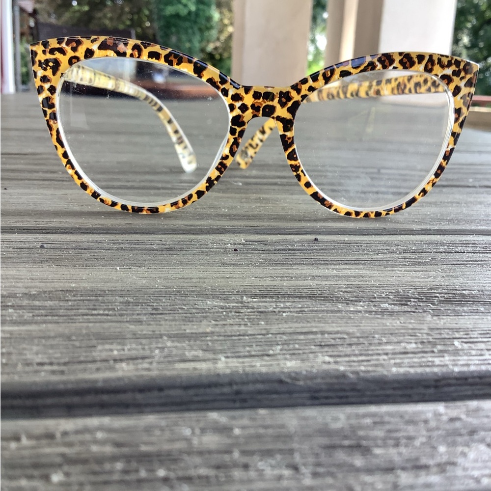 Betsey Johnson Leopard Print Glasses